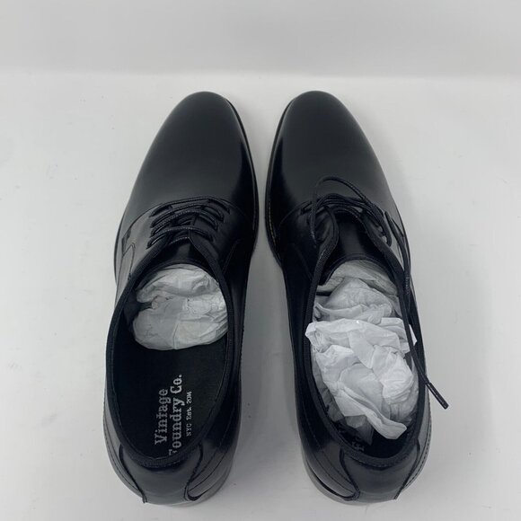 Vintage Foundry Co Elias VF1187 Dress‎ Shoes Men\'s 9 Black Leather Oxfords S0669 main image 5